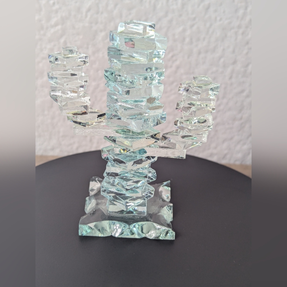 Cactus- Stacked Glass 4.5 Inch
